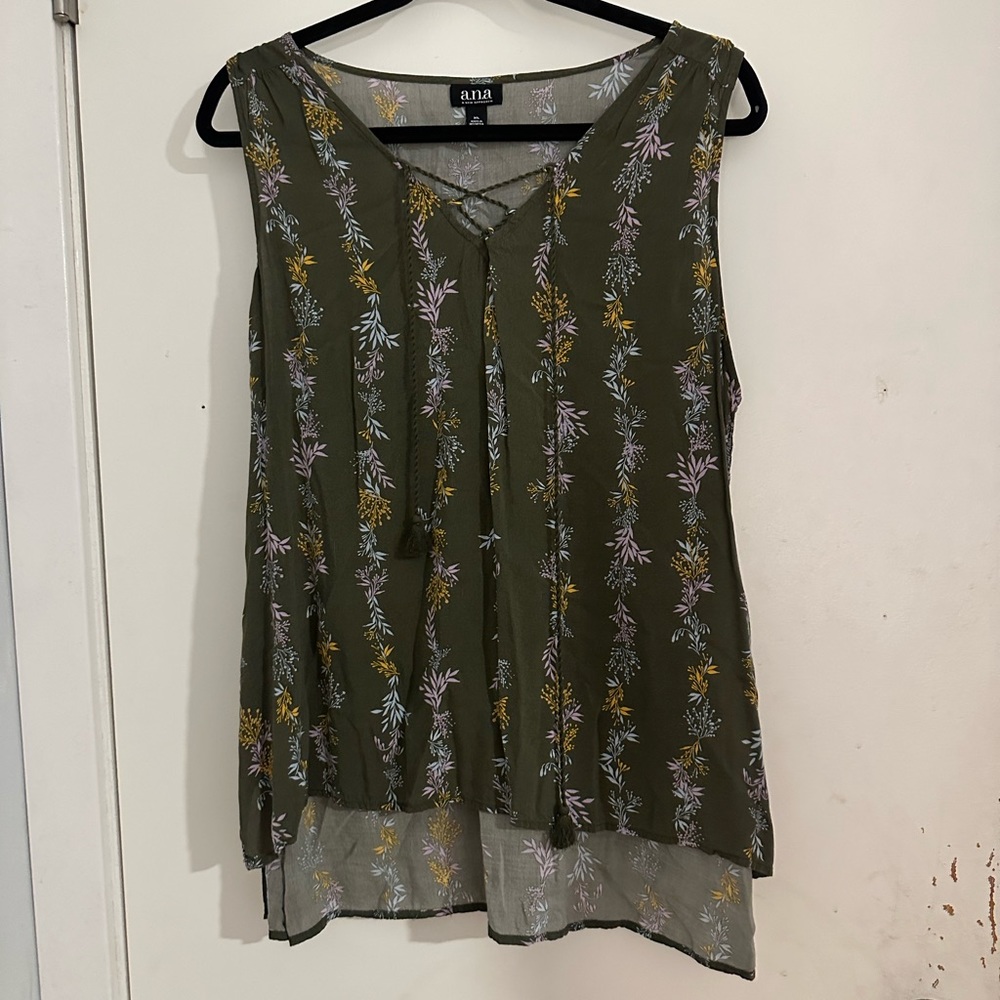 Green tank top